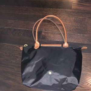 small black longchamp bag